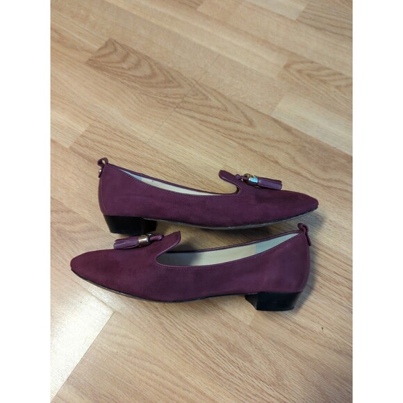 VC Signature Nancy Shoes Womens 7M Purple Suede Leather Tassels Heels - Picture 8 of 11